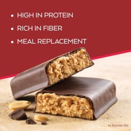 Atkins Protein-Rich Meal Bar Chocolate Peanut Butter, Keto Friendly, 5 Count
