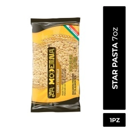 LA MODERNA, Estrella, Pasta, Hecha con Smola de Trigo Durum, Enriquecida con Vitaminas y Hierro, 7 oz