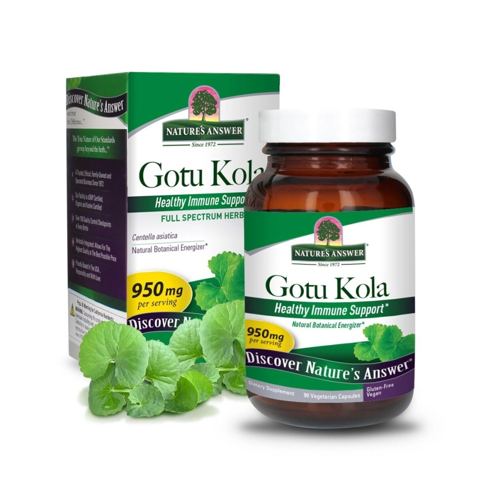 Nature\'s Answer Gotu-Kola Herb Capsules, 90 Count