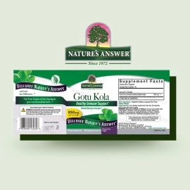 Nature\'s Answer Gotu-Kola Herb Capsules, 90 Count