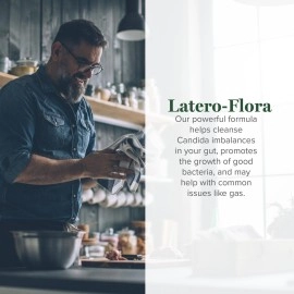 Global Healing Center Latero-Flora, Probiotic Supplement for Men and Women - Non-GMO, Vegan,60 Capsules