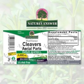 Nature\'s Answer Alcohol-Free Cleavers Herb, 1-Fluid Ounce | Supports Overall Wellbeing | Dietary Supplement