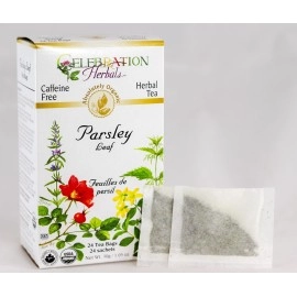 Celebration Herbals Organic Parsley Leaf Tea Caffeine Free, 24 Herbal Bags