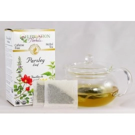 Celebration Herbals Organic Parsley Leaf Tea Caffeine Free, 24 Herbal Bags