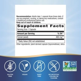 Nature\'s Way Fennel Seed, 100 Caps