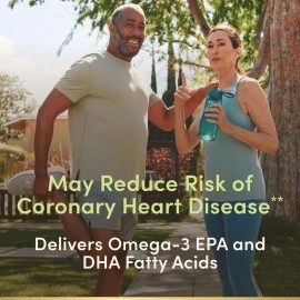 Nature\'s Bounty Fish Oil, Supports Heart Health, Dietary Supplement, 300mg Omega-3, 120 Coated Softgels