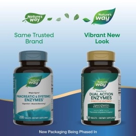 Nature\'s Way Mega-Zyme, Relieves Occasional Muscle Soreness*, 200 Tablets