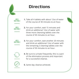 Herbal Clean Same-Day Detox, Portable and Discreet, 10 Tablets