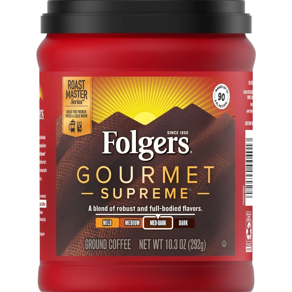 Folgers Gourmet Supreme Med-Dark Ground Coffee 292g