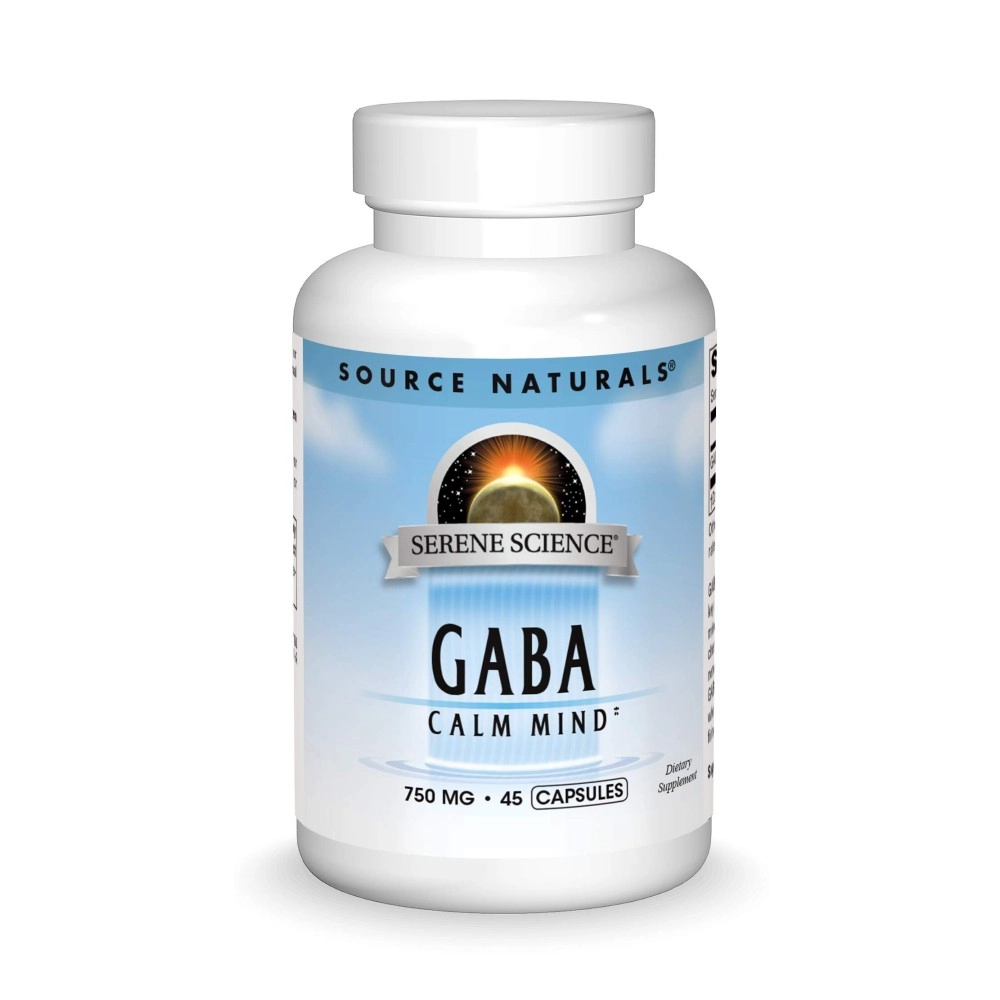 Source Naturals Serene Science Gaba 750 Mg Calm Mind 45 Capsules