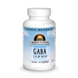 Source Naturals Serene Science Gaba 750 Mg Calm Mind 45 Capsules