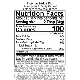 Jelly Belly Licorice Bridge Mix - 1 Pound (16 Ounces) Resealable Bag - Genuine, Official, Straight from the Source