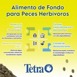 Tetra PRO PlecoWafers 5.29 Ounces, Nutritionally Balanced Vegetarian Fish Food for Bottom Feeders, Concentrated Algae Center