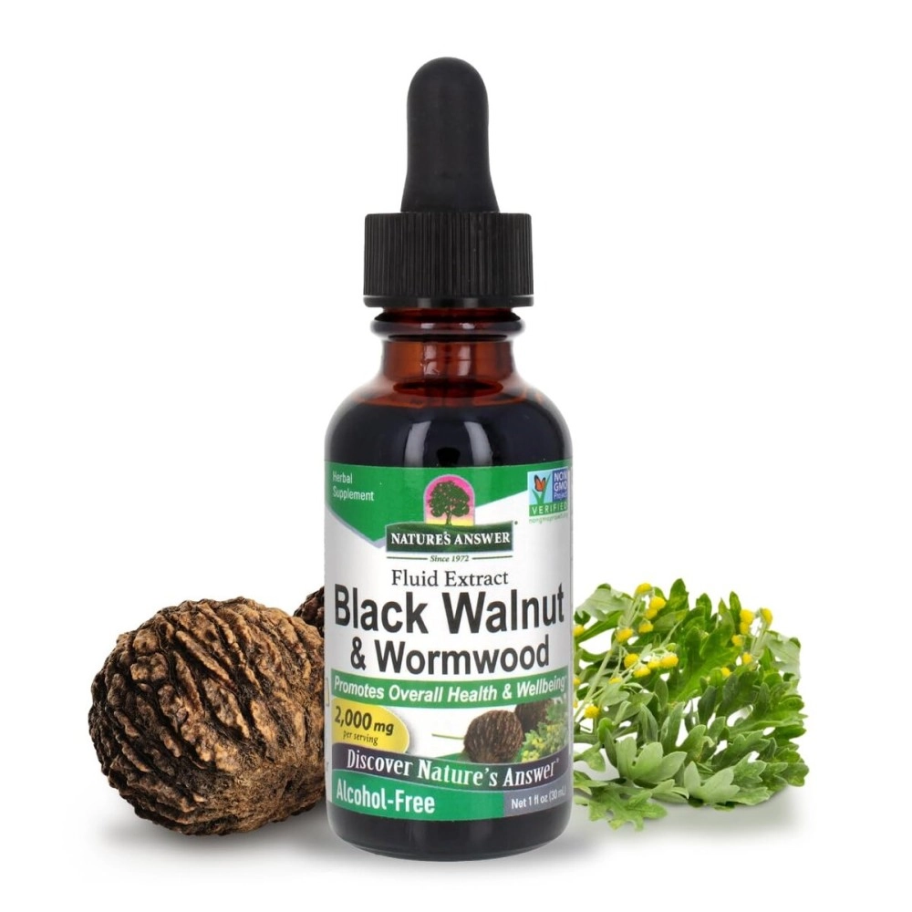 Nature\'s Answer Black Walnut and Wormwood, 1 Ounce each (Value Pack of 2)