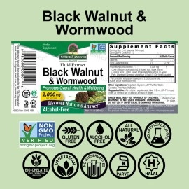 Nature\'s Answer Black Walnut and Wormwood, 1 Ounce each (Value Pack of 2)
