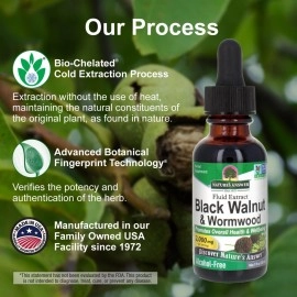 Nature\'s Answer Black Walnut and Wormwood, 1 Ounce each (Value Pack of 2)