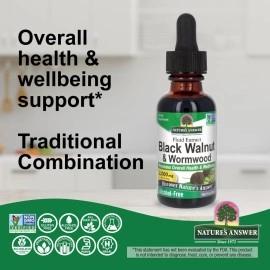 Nature\'s Answer Black Walnut and Wormwood, 1 Ounce each (Value Pack of 2)