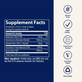 Trace Minerals Research Liquid Ionic Chromium, 2-Ounce