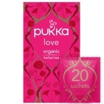 Pukka Herbs Love Organic Herbal Tea with Chamomile, 20 Envelope Teabags