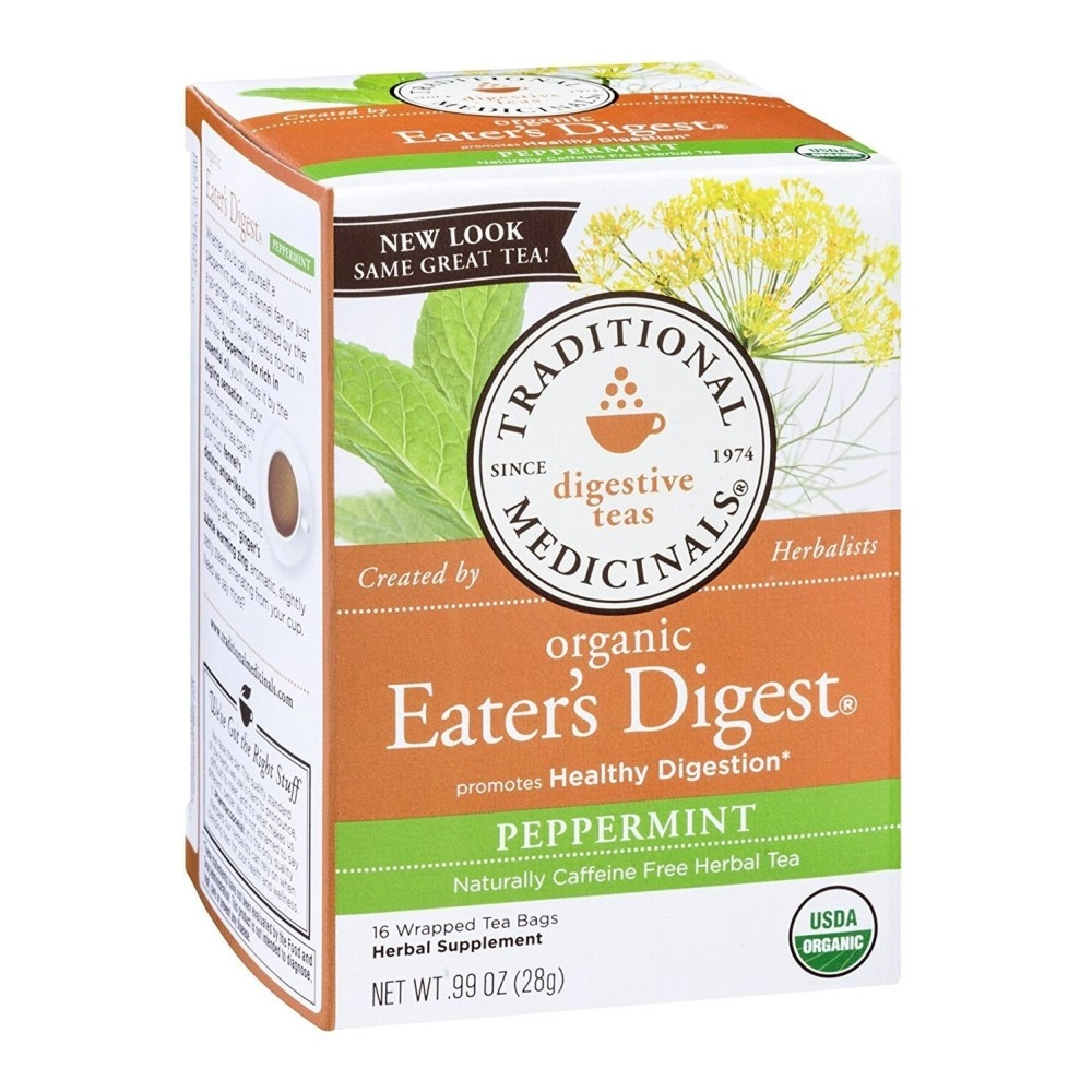Traditional Medicinals Organic Belly Comfort Peppermint Herbal Tea, Promotes Healthy Digestion, (Pack of 1) - 16 Tea Bags