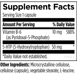 Designs for Health 5-HTP 50mg with Vitamin B6 (P-5-P) - 5-HTP Synergy 50 mg Supplement - Serotonin Precursors to Help Support Healthy Mood + Appetite (90 Capsules)
