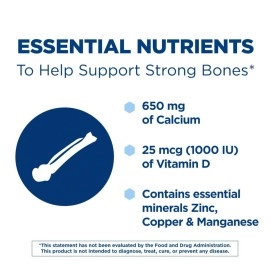 Citracal Maximum Plus Highly Soluble, Easily Digested, 630 mg Calcium Citrate With 1000 IU Vitamin D3, Bone Health Supplement for Adults, Caplets, 180 Count