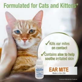 Four Paws Ear Mite Remedy for Cats, 3/4 oz.