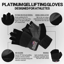 Schiek - 530-XL - Schiek Platinum Gel Lifting Gloves - XL
