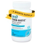 Klaire Labs SFI Health Vital-Zymes Chewable Digestive Enzymes for Adults & Kids - Enzymes for Digestion - Cherry-Flavored - May Help Reduce Occasional Gas, Bloating & Indigestion (180 Chewables)