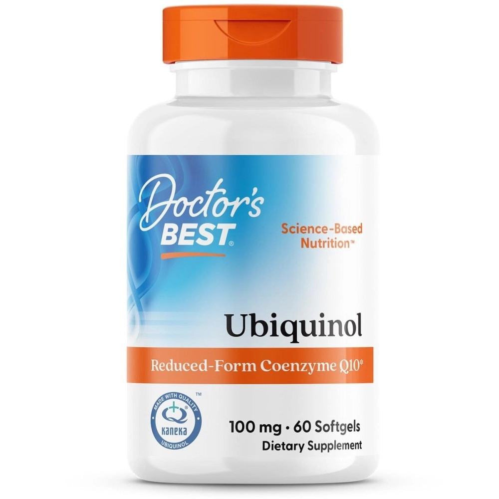 Doctor\'s Best Ubiquinol with Kaneka QH, Non-GMO, Gluten Free, Soy Free, Heart Health, 100 mg, 60 Softgels