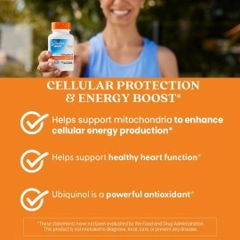 Doctor\'s Best Ubiquinol with Kaneka QH, Non-GMO, Gluten Free, Soy Free, Heart Health, 100 mg, 60 Softgels