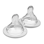 MAM Bottle Fast Flow Level 3 (Set of 2), for 4+ Months, SkinSoft Silicone for Baby Bottles, Fits All MAM Bottles