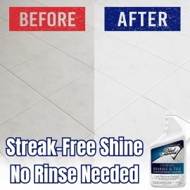 Black Diamond Stoneworks MARBLE & TILE FLOOR CLEANER. Great for Ceramic, Porcelain, Granite, Natural Stone, Vinyl and Brick. No-rinse Concentrate.(1-Quart)