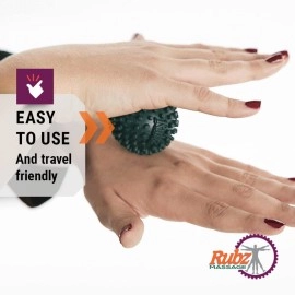 Due North Industrial Foot Rubz Foot Hand & Back Massage Ball, Relief from Plantar Fasciitis, Green