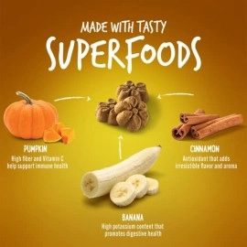 Fruitables Baked Dog Treats Pumpkin And Banana Flavor 198G