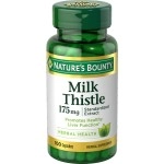 Nature\'s Bounty Milk Thistle Pills and Herbal Health Supplement, Supports Liver Health, 175mg, 100 Softgels