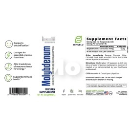 Mineralife Nutraceuticals Liquid Ionic Molybdenum | 96 Day Supply | Trace Mineral | Body Disposition | Energy Support | Restful Sleep