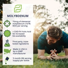 Mineralife Nutraceuticals Liquid Ionic Molybdenum | 96 Day Supply | Trace Mineral | Body Disposition | Energy Support | Restful Sleep