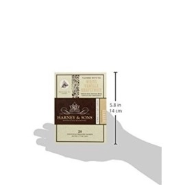 Harney & Sons White Tea, Vanilla Grapefruit, 20 Sachets (Pack of 6)