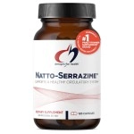 Designs for Health Nattokinase with Serrapeptidase - Natto-Serrazime + Proteolytic Enzymes - Designed to Support a Healthy Circulatory System + Immune Health - Non-GMO Supplement (120 Capsules)