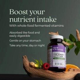 New Chapter Womens Multivitamin + Immune Support Every Womans One Daily with Fermented Nutrients, 48 Count