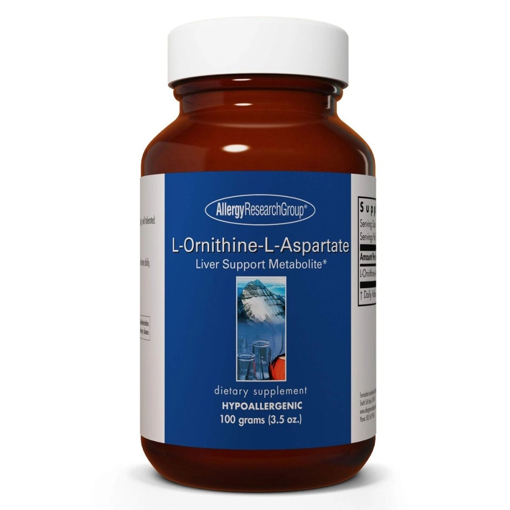 Allergy Research Group - L-Ornithine-L-Aspartate - Liver Support Amino Acid - 100 grams (3.5 oz)