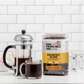 SAN FRANCISCO BAY Whole Bean Coffee - Breakfast Blend (2lb Bag), Medium Roast
