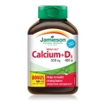Jamieson Mega Cal Calcium 650 mg + Vitamin D3 400 IU, 120 Count