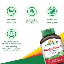 Jamieson Magnesium 250mg 90 Tablets