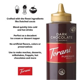 Torani Dark Chocolate Sauce (6x490ml)