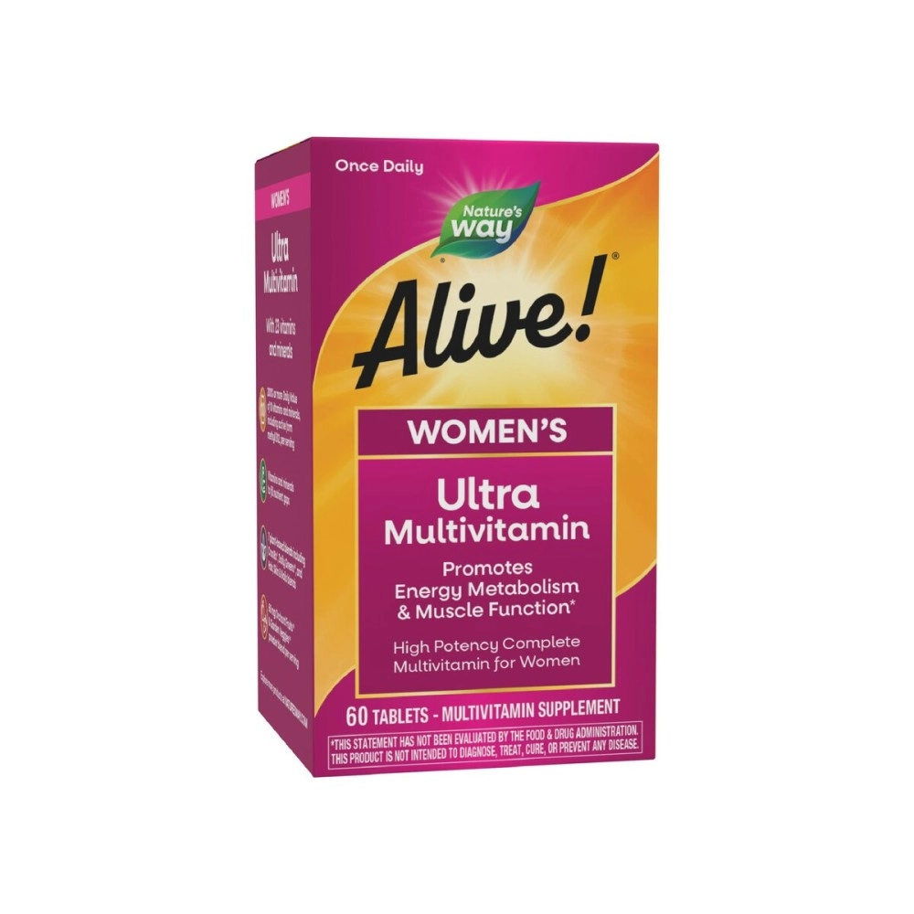 Nature\'s Way, Alive! Once Daily Women\'s Ultra Potency Multi-Vitamin, 60 Tablets