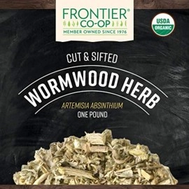 Frontier Natural Products, Organic Wormwood Herb, Cut & Sifted, 16 oz (453 g) by Frontier Natural