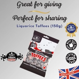 Walkers Liquorice Nonsuch Toffee - Case of 12 x 150g