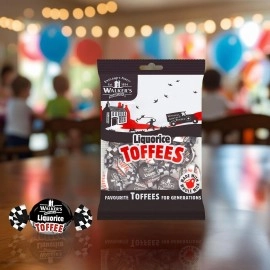Walkers Liquorice Nonsuch Toffee - Case of 12 x 150g